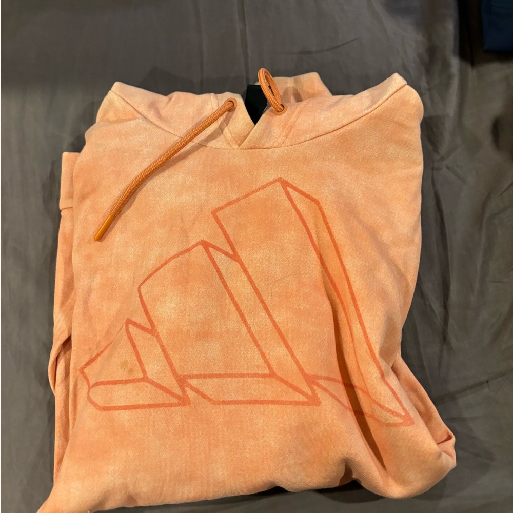 Adidas Orange Graphic Hoodie